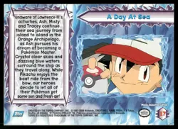 A Day at Sea #17 Pokemon 2000 Topps Movie MP - Image 2