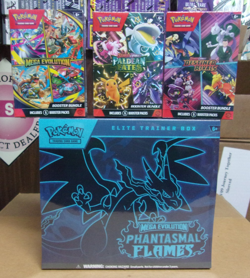 POKEMON PHANTASMAL ETB + DESTINED RIVALS + MEGA + PALDEAN FATES BUNDLE BOXES - Image 1