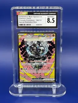 Pokemon Prismatic Evolutions 160/131 Cornerstone Mask Ogerpon ex SIR - Image 1
