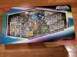 Pokemon TCG SV Prismatic Evolutions Lucario EX & Tyranitar EX Premium Collection - Image 1