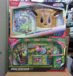 POKEMON MEGA LATIAS & VENUSAUR EX + POUCH + MEGA LUCARIO EX COLLECTION BOXES - Image 2