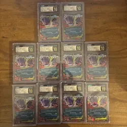 10 CGC 10 Pristine Mega Gengar ex 003/021 mBG Mega Gengar Starter Set Pokemon - Image 1