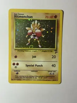 Hitmonchan (8/130) Base Set 2 Holo / Exzellent - Englisch / Pokemon Karte - Image 1