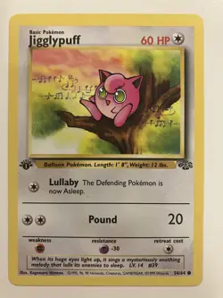 Jigglypuff #54/64 *1st edition* Jungle Set Common Pokemon TCG - Image 1