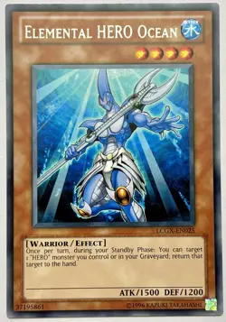 LCGX-EN025 Elemental HERO Ocean - Rare Unlimited Near Mint YuGiOh - Image 1