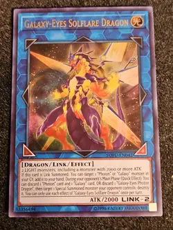 Galaxy-Eyes Solflare Dragon Ultra Rare SOFU-EN042 Yugioh MP - Image 1