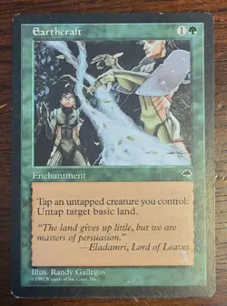 MTG - Earthcraft - Tempest - Magic: The Gathering Card MP/LP - Image 1
