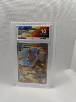ACE GRADED 10 Lycanroc Illustration Rare Journey Together 166/159 Pokemon Card - Image 1