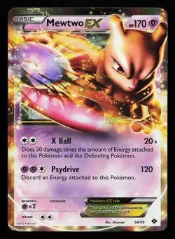 Mewtwo EX 54/99 Ultra Rare Next Destinies Pokemon Card - Image 1