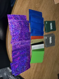 Lot Of Over 100 Card Sleeves Including 62 Yugioh Sleeves Silver And Green Rare - Image 5