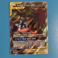 Pokemon Greninja and Zoroark GX Tag Team Alternative Art Card 201/214 MP - Image 1