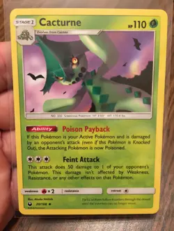 CACTURNE 2018 STAGE 1 POKEMON CARD CELESTIAL STORM #20/168 - FREE SHIPPING!! WOW - Image 1