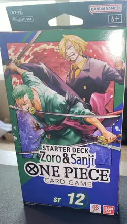 ONE PIECE CARD GAME - ZORO AND SANJI - ST12 STARTER DECK ENGLISH IN HAND - Image 1