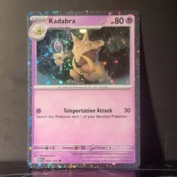 Kadabra Scarlet And Violet 151 Set 064/165 Cosmos Holo Uncommon Pokemon Card - Image 1