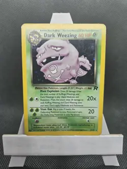 Dark Weezing - 14/82 - Team Rocket Unlimited - Holo Rare Pokemon Card WOTC - HP - Image 1