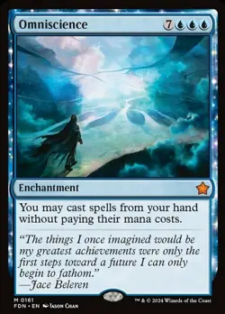 MTG Omniscience, NM-Mint, English Foundations - Image 1