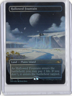 Hallowed Fountain (Foil) (Borderless) - Unfinity - LP - Magic the Gathering MTG - Image 1