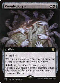 MTG Crowded Crypt (55/209) Innistrad Midnight Hunt Commander NM - Image 1