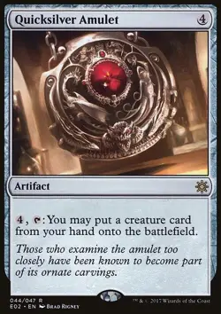 MTG Magic the Gathering Quicksilver Amulet (44/50) Explorers of Ixalan LP - Image 1