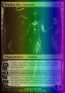 MTG Magic the Gathering Vraska the Unseen (42/89) DD Jace vs. Vraska LP FOIL - Image 1