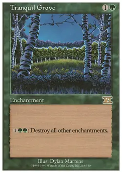 MTG Magic the Gathering Tranquil Grove (258/351) Sixth Edition LP - Image 1