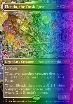 MTG Elenda, the Dusk Rose (377/686) Double Masters 2022 NM FOIL - Image 1