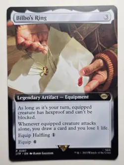 Bilbo's Ring (Borderless) LTR 397 rare magic mtg lotr lord of the rings legend - Image 1