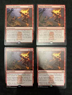 Chance Encounter x4 MTG R Modern Horizons 2 Mint Playset Magic the Gathering - Image 1