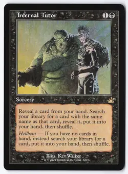 Infernal Tutor (Retro Frame) R Ravnica Remastered 326 NM - Image 1