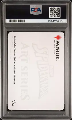 2025 MTG MARVEL'S SPIDER-MAN ART SER #7 BEHOLD THE SINISTER SIX! PSA 10 - Image 2