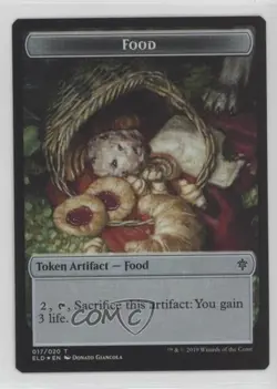 Wolf // Food (Token) Foil Magic: Throne of Eldraine ELD s #T-014//017 - Image 2