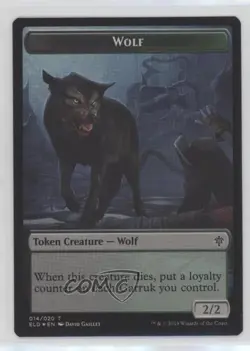 Wolf // Food (Token) Foil Magic: Throne of Eldraine ELD s #T-014//018 - Image 1