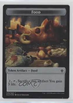 Wolf // Food (Token) Foil Magic: Throne of Eldraine ELD s #T-014//018 - Image 2