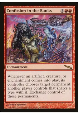 Confusion In The Ranks MTG Mirrodin NM front Lp back - Image 1