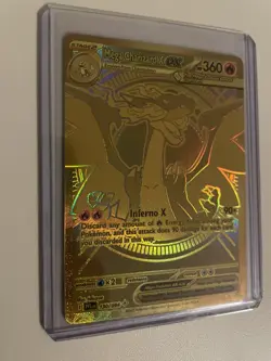 Mega Charizard X EX Gold Hyper Rare 130/094 Pokemon TCG Phantasmal Flames MINT - Image 4
