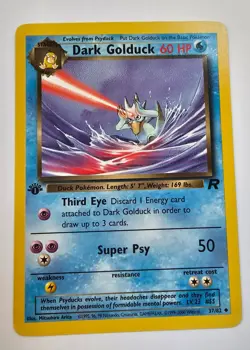 Dark Golduck #37/82 Team Rocket Pokemon NM Gym heroes Vintage - Image 1