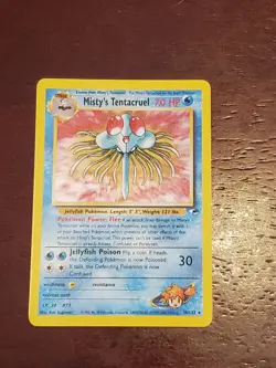 Pokemon TCG Misty's Tentacruel 010/132 Gym Heroes Holo - Image 2