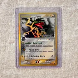 Rayquaza 13/113 Reverse Holo Rare EX Delta Species Stamped - Vintage Pokemon TCG - Image 1