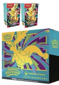 Ascended Heroes 1 Pokemon Center ETB + 2 Booster Bundle CONFIRMED PRESALE - Image 1