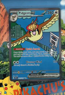 Pokemon TCG Pidgeot EX 225/197 Illustration Rare Holo Obsidian Flames NM/M - Image 1