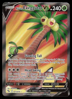 Alolan Exeggutor V 071/078 Ultra Rare Pokemon Pokemon GO NM - Image 1
