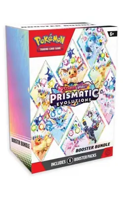 Pokemon TCG Prismatic Evolutions Booster Bundle 6 Packs - Sealed Box and New 🔥 - Image 1