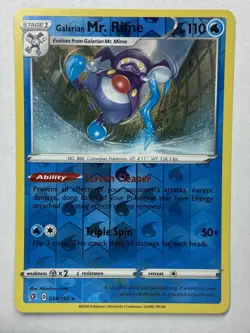 Pokemon TCG Mr. Rime 038/192 - Rebel Clash - Rare Reverse Holo - Image 1