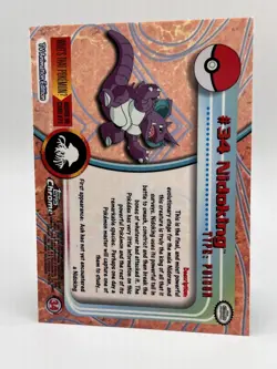 Pokemon Topps Chrome Nidoking Series 1 #34 NM - Image 5