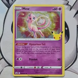Pokemon TCG Mew Celebrations 011/025 Holo Rare 25th Anniversary - Image 1