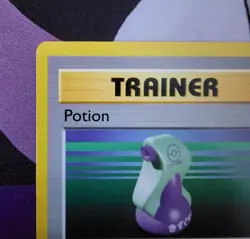 Potion #94/102 1st Edition Trainer Base Set Pokemon TCG - 3D Stamp Error - Image 3