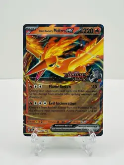 ??Pokemon TCG-Team Rocket's Moltres ex-031/182-Sv10: Destined Rivals-Holo-M/NM?? - Image 1