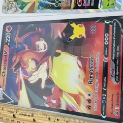 Pokemon TCG Lances Charizard V SWSH133 & Leafeon Swsh195 Black Star Promo JUMBO - Image 3