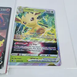 Pokemon TCG Lances Charizard V SWSH133 & Leafeon Swsh195 Black Star Promo JUMBO - Image 5