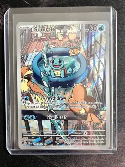 Pokemon TCG Squirtle Stellar Crown Illustration Rare. Pack Fresh - Image 3